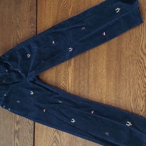 Janie and Jack Courdoroy Pants with Xmas decor